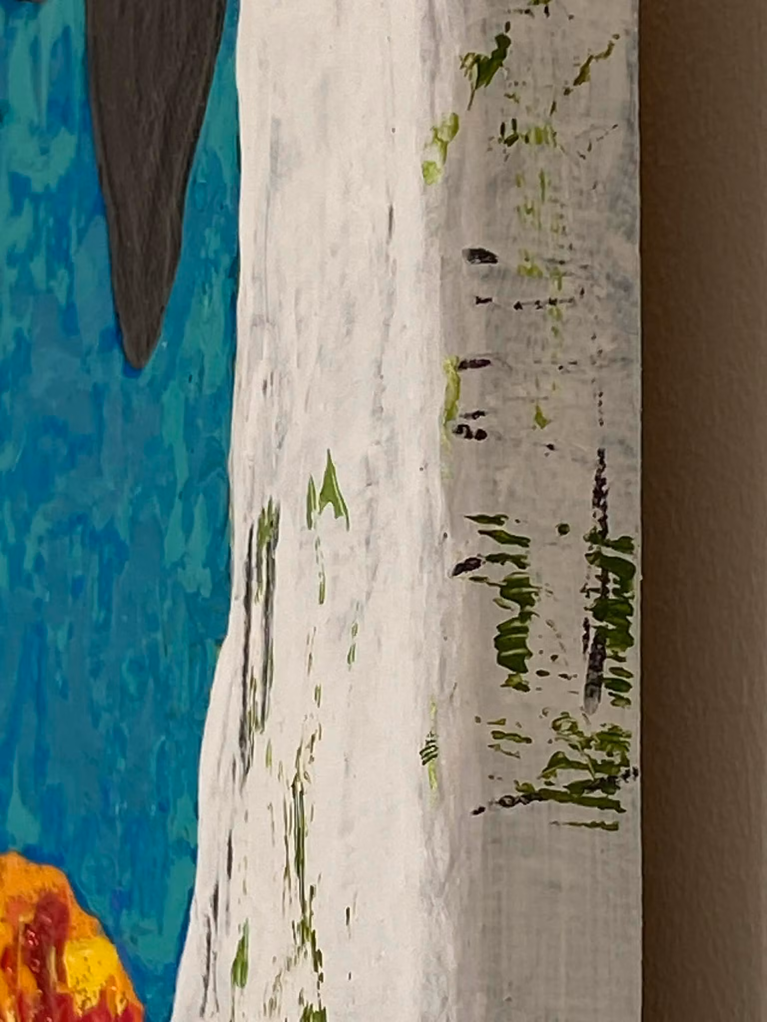 Upphängningsklar konst till dig som vill inreda unikt och med starka, glada färger i form av får.