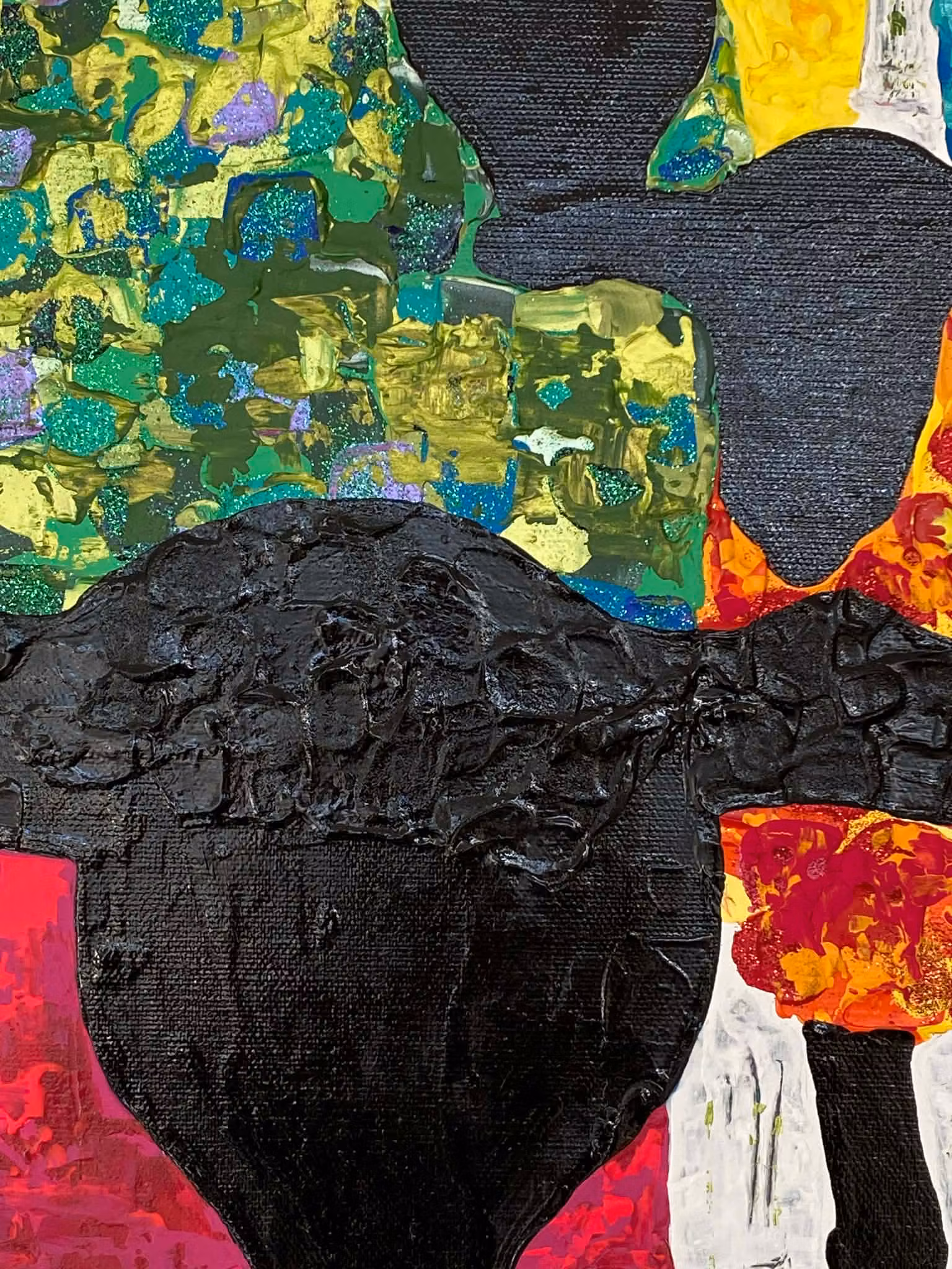 Målade lamm på konstnär Catharina Brüggmanns sätt. Ett klassiskt gotlandsmotiv. Se och köp på cbruggmann.se