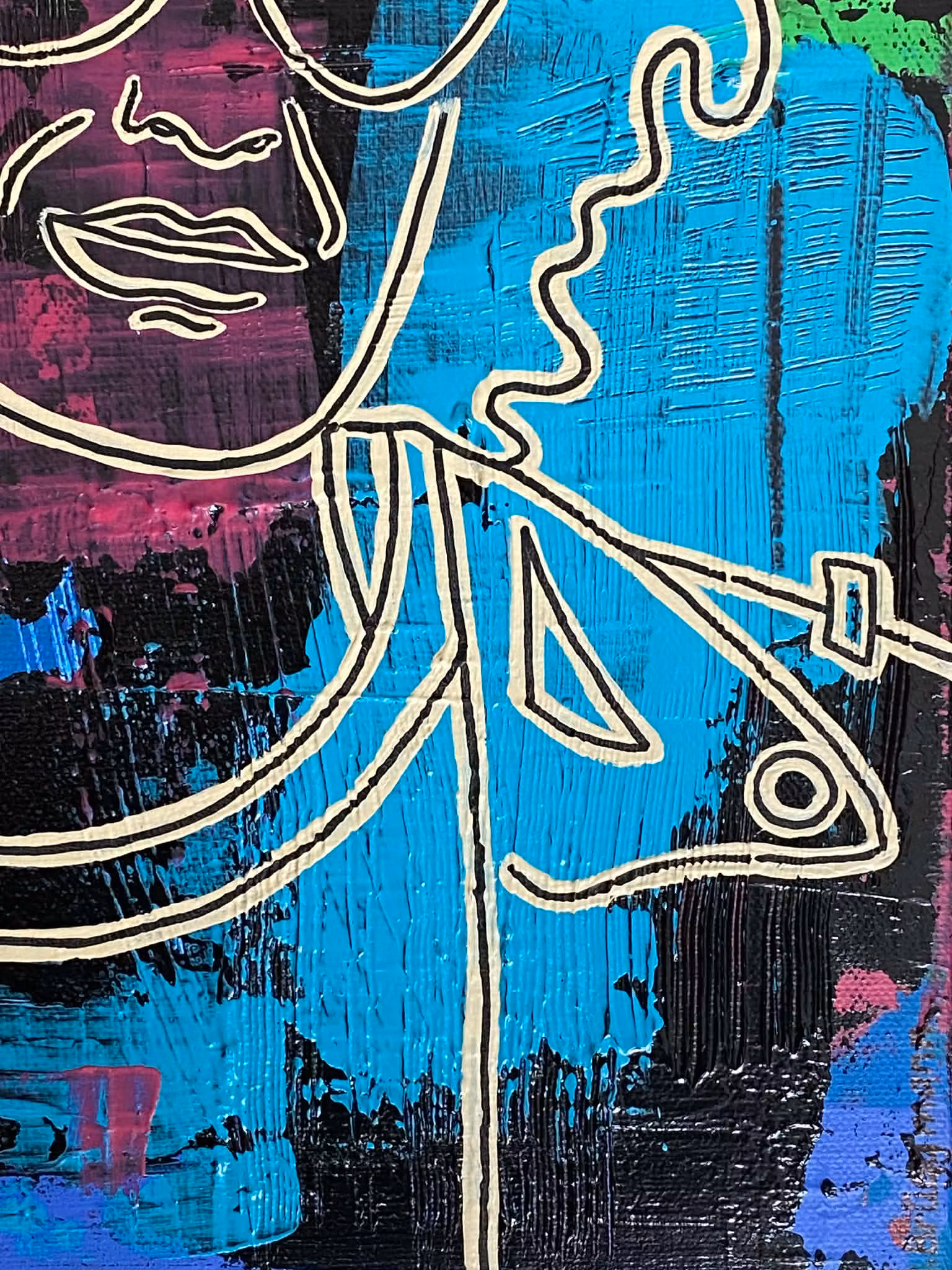 Färgglatt och snyggt litet konstverk