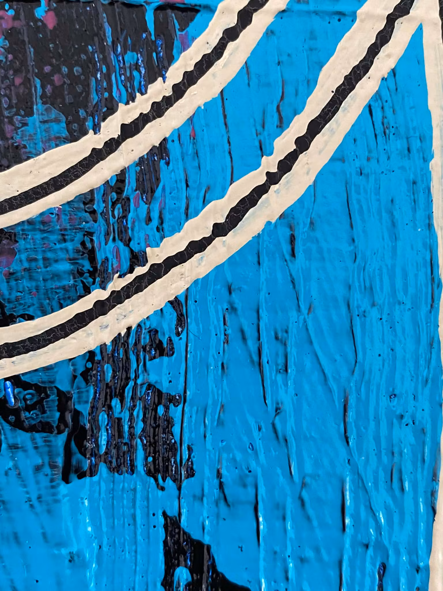 Färgstark målning av svenska konstnären Brüggmann. Inred med äkta konst! Unna dig!