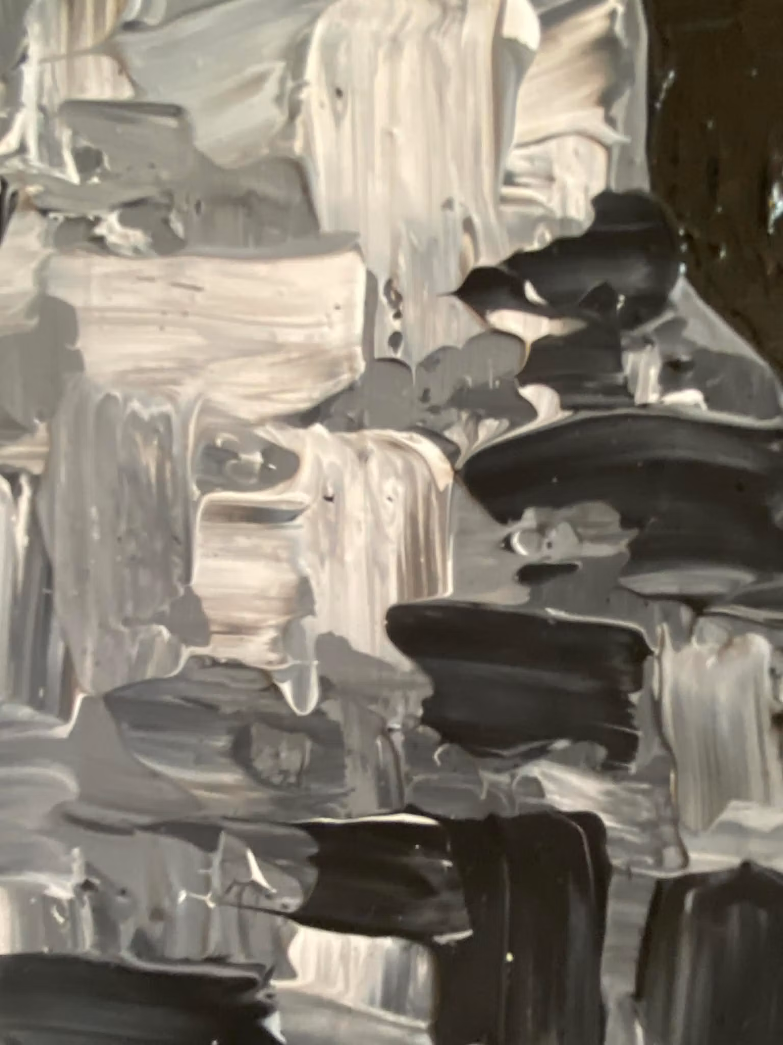 Lammtavla i grått målad av Brüggmann. Inred med fårmotiv i ditt hus och hem.