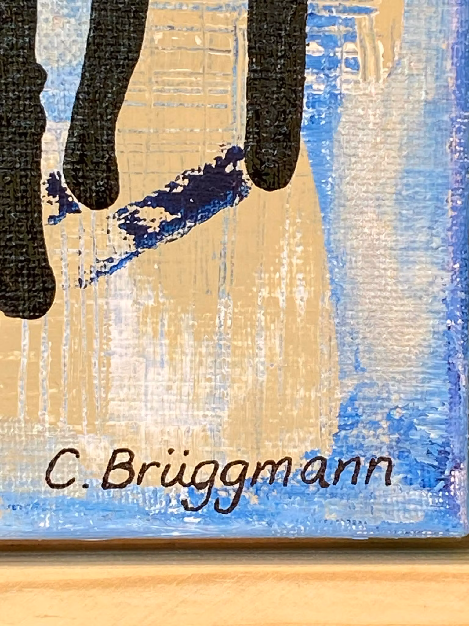 Köp äkta svensk konst med fårmotiv av sommargotlänningen C.Brüggmann som älskar Gotlandsfåren!