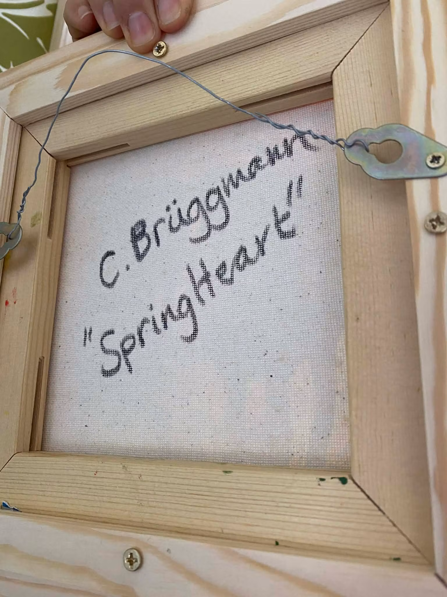 Äkta konst av C.Brüggmann från Helsingborg är alltid upphängningsklar vid leverans.