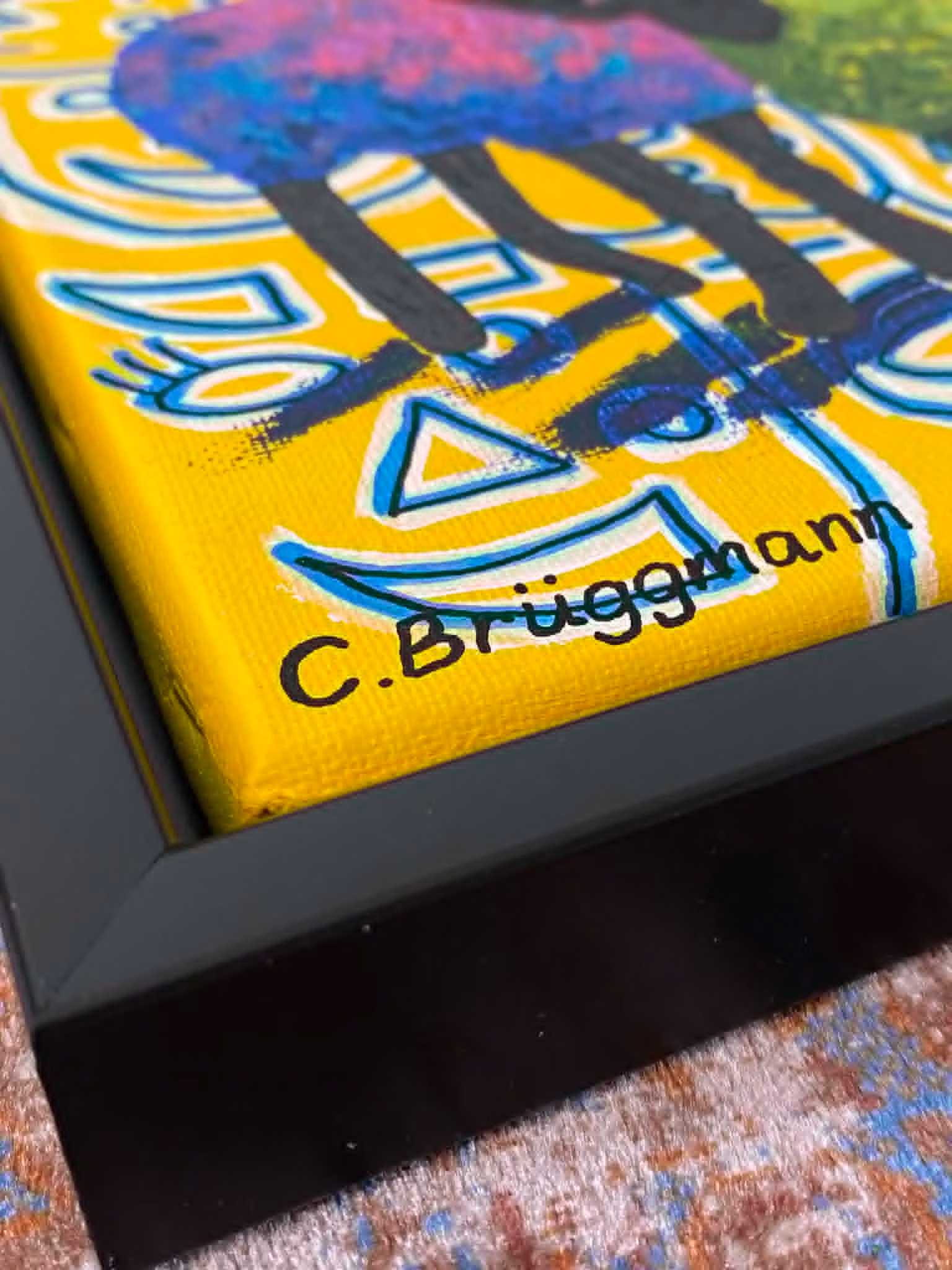 Äkta svensk konst av C.Brüggmann är alltid signerad och upphängningsklar.