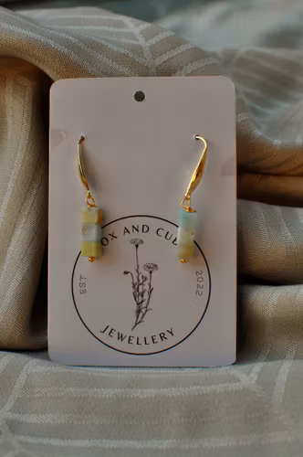 Ørekroker med amazonitt