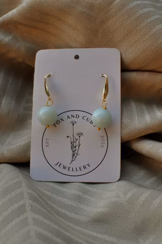 Ørekroker med Beroligende Aquamarine