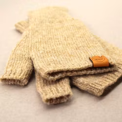 Torgvante i ull - beige