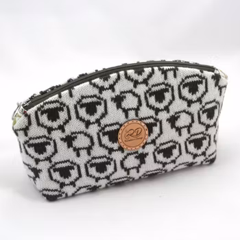 Stor necessär / väska -  Fårflock med Daffodiltyg