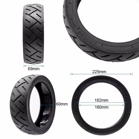 Däck Tubeless 250x64 med gel