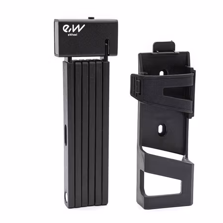 Hopfällbart lås 95cm, svart