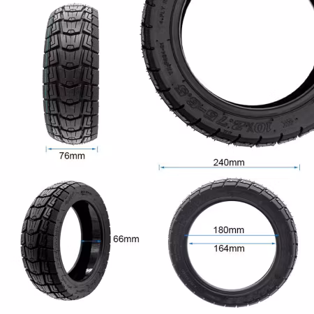 Tubeless däck med gel 10x2.75-6.5