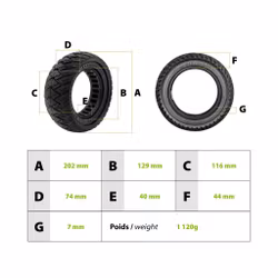 Solid däck Vsett 8.5x3-5.5