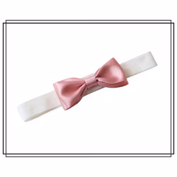 Hårband Matilda CREMEVIT / GAMMELROSA - stor