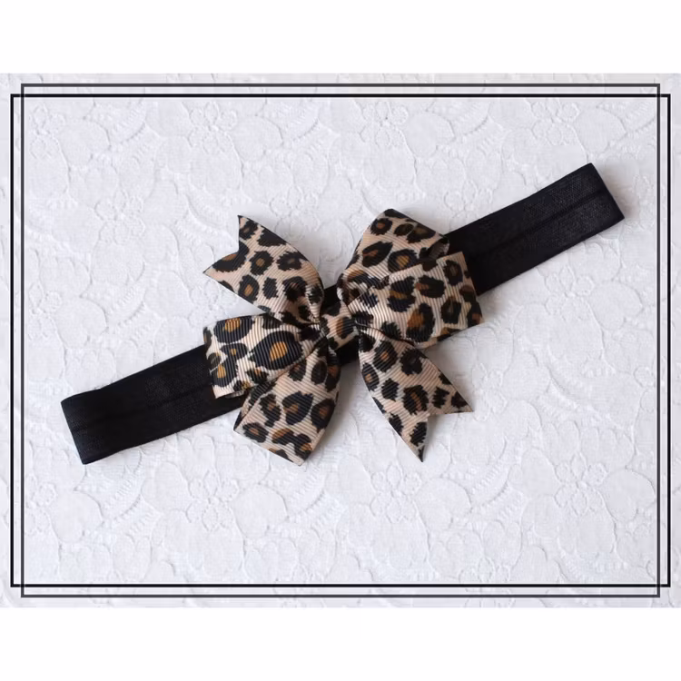 Hårband Lilly LEOPARD - stor