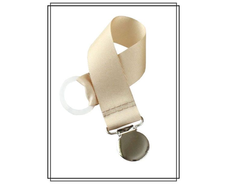 Beige napphållare - silver