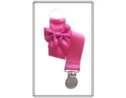 Cerise napphållare med rosett - silver