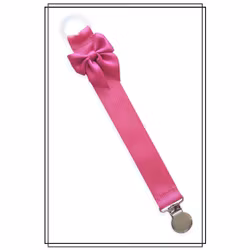 Cerise napphållare med rosett - silver