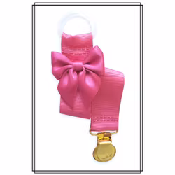 Cerise napphållare med rosett - guld