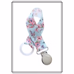 Napphållare med blommor - silver