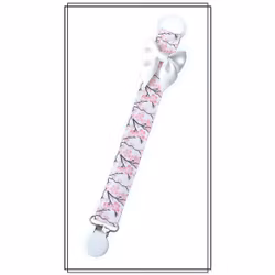 Napphållare med körsbärsblom och vit rosett