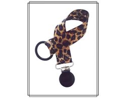 Napphållare leopard - svart clip