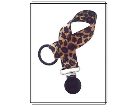 Napphållare leopard - svart clip