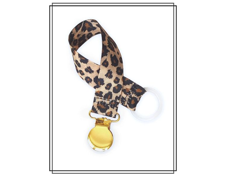 Napphållare leopard - guld