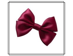 Vera BURGUNDY - stor - hårklämma