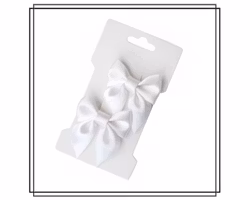 Saga VIT - liten - 2-pack hårklämmor