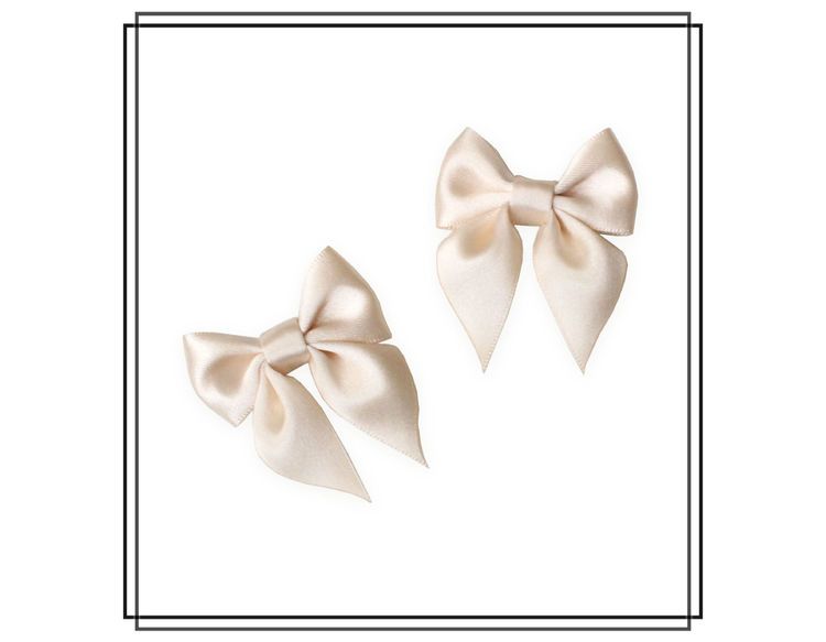 Saga CHAMPAGNE - liten - 2-pack hårklämmor