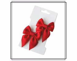 Saga RÖD - liten - 2-pack hårklämmor