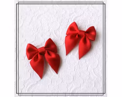 Saga RÖD - liten - 2-pack hårklämmor