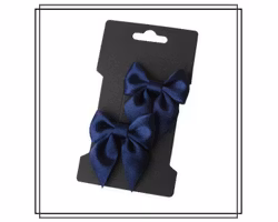 Saga MARINBLÅ - liten - 2-pack hårklämmor