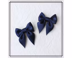 Saga MARINBLÅ - liten - 2-pack hårklämmor