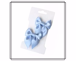 Saga LJUSBLÅ - liten - 2-pack hårklämmor