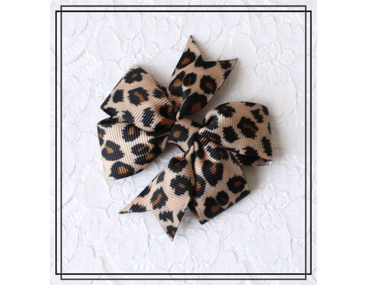 Lilly LEOPARD - mellan hårklämma