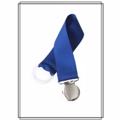 Blå napphållare - silver