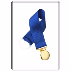 Blå napphållare - guld