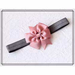 Hårband Lilly GRÅ / GAMMELROSA - mellan