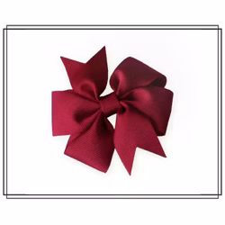 Lilly VINRÖD - mellan hårklämma