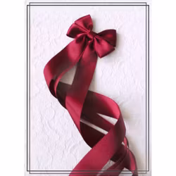 Vera VINRÖD - liten doprosett med dubbla band