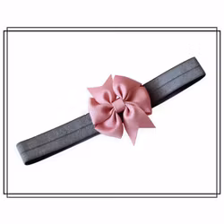 Hårband Lilly GRÅ / GAMMELROSA - liten