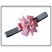 Hårband Lilly GRÅ / GAMMELROSA - stor