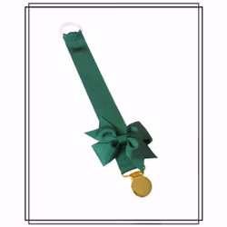 Mörkgrön napphållare med Gerda-rosett