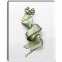 Vera LJUS KHAKIGRÖN - liten doprosett med dubbla band