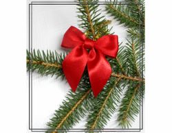 Elin RÖD - liten - julrosett