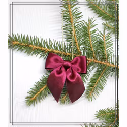 Elin VINRÖD - liten - julrosett