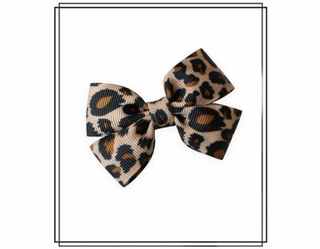Julia LEOPARD - hårklämma hårrosett