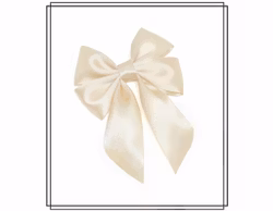 Vera med hängande band - CHAMPAGNE - stor hårrosett