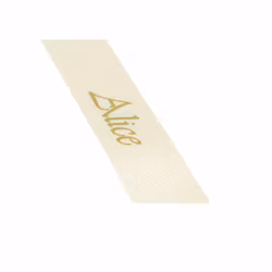 Gräddvit napphållare med champagnefärgad Vera-rosett